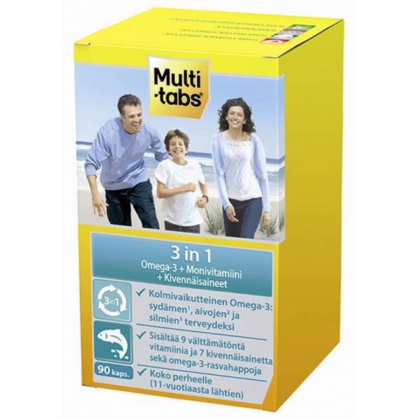 Мультивитамины Multi tabs 3 IN 1 90 шт
