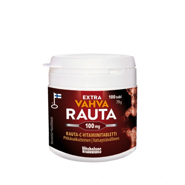 Витамины железа Vitabalans Extra Vahva Rauta 100mg 100 шт
