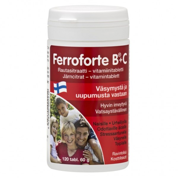 Витамины железа Ferroforte B+C 120 шт
