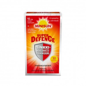 Ацетат цинка Minisun Super Defence Sinkki Asetaatti 30 шт