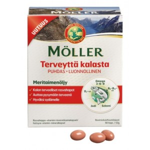 Рыбий жир Möller Terveyttä Kalasta 60 шт