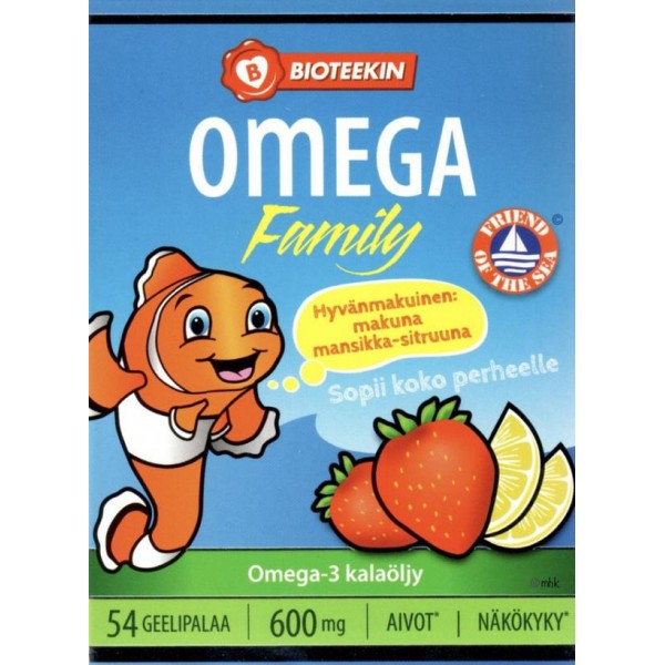 Витамины омега Bioteekin Omega Family 54 шт