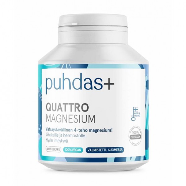 Магний Puhdas Plus Quattro Magnesium 60 шт