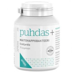Лактобактерии Puhdas+ Maitohappobakteeri 5 млрд 75 шт