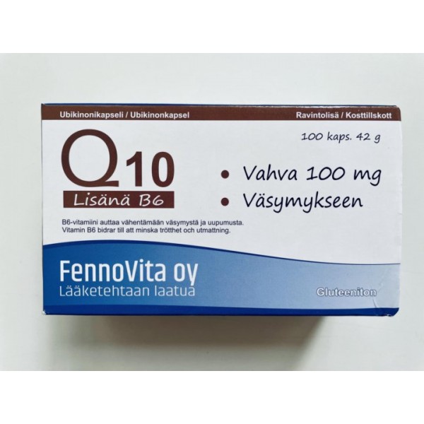 Коэнзим Q10 с убихиноном Fennovita Vahva 100 шт