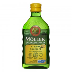 Рыбий жир жидкий Moller Omega-3 с лимоном 500 мл