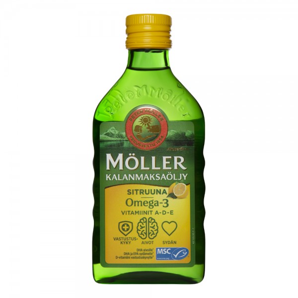Рыбий жир жидкий Moller с лимоном 250 мл.