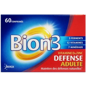 Витамины с лактобактериями Bion 3 Defence Adult 60 шт