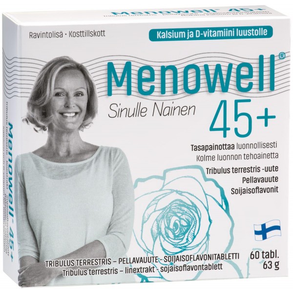 Мультивитамины для женщин 45+ MENOWELL 45+ 60 шт