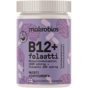 Витамин B12 +фолиевая кислота Makrobios 60 шт