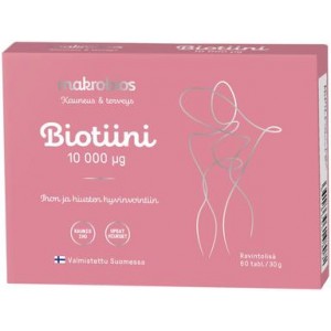 Биотин Makrobios Biotiini 10000 мкг 60 шт