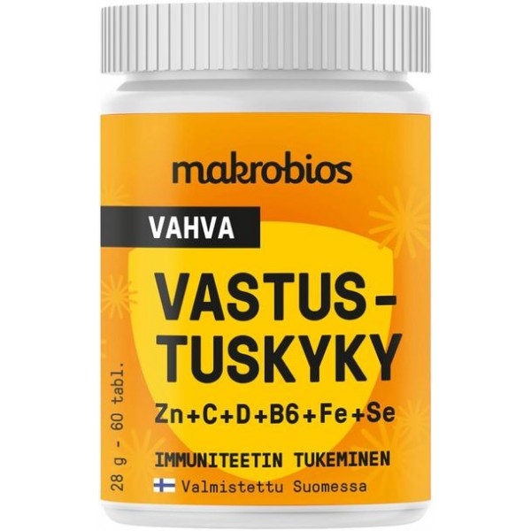 Витамины для иммунитета Makrobios Vahva 60 шт