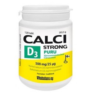 Кальций Д3 Calci Strong D3 puru​​​​​​​ 120шт.