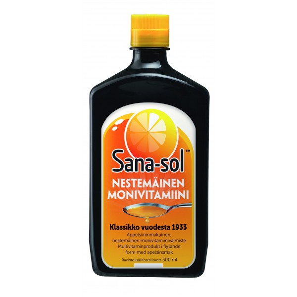 Мультивитамины Sana-sol Monivitamiini сироп 500 мл
