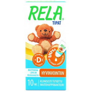 Кисломолочные бактерии + Д в каплях  Rela Drops D3 10 мл