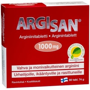 Витамины для сердца Argisan L-аргинин 1000 мг 60 шт