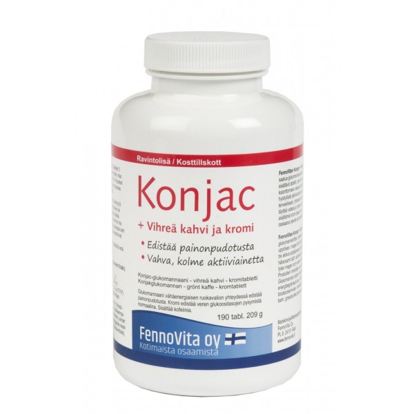 Препарат для снижения веса FennoVita Konjac Vihrea kahvi 190 шт