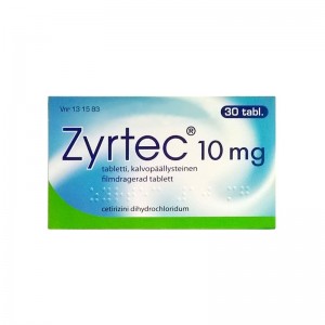 Средство от аллергии Zyrteс 10mg 30 шт