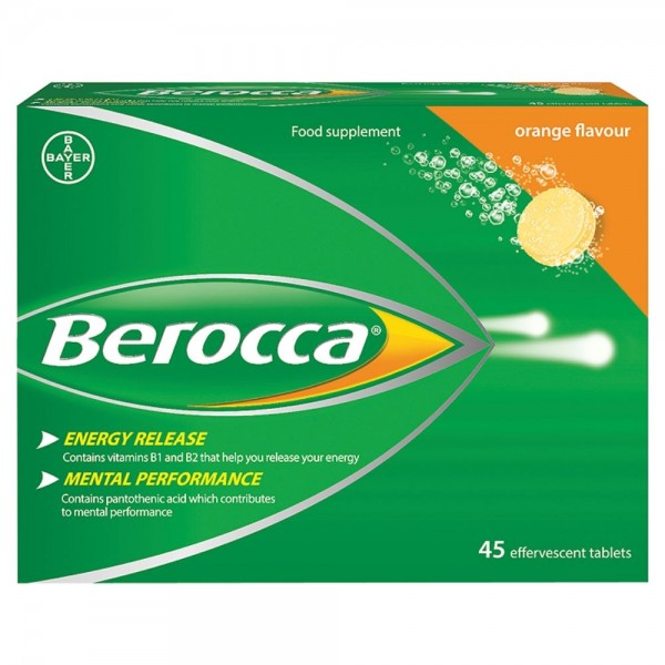 Витамины Berocca апельсин 45 шт